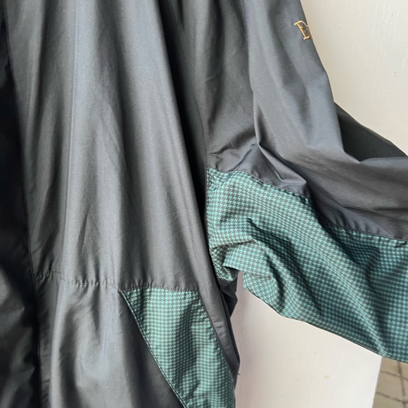 FootJoy Dryjoys Jacket Windbreaker Green Black Houndstooth XL Full Zip Golf VTG - Picture 5 of 10